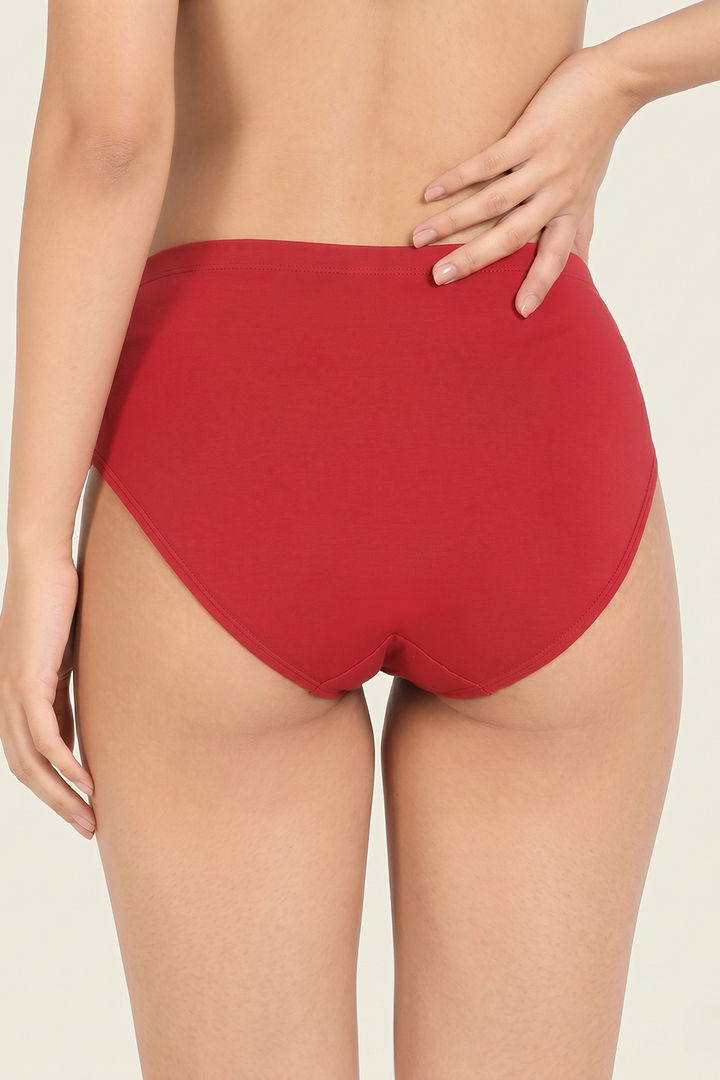 Zivame Medium Rise Full Coverage Hipster Panty (Pack of 3) - Multicolor — image 11